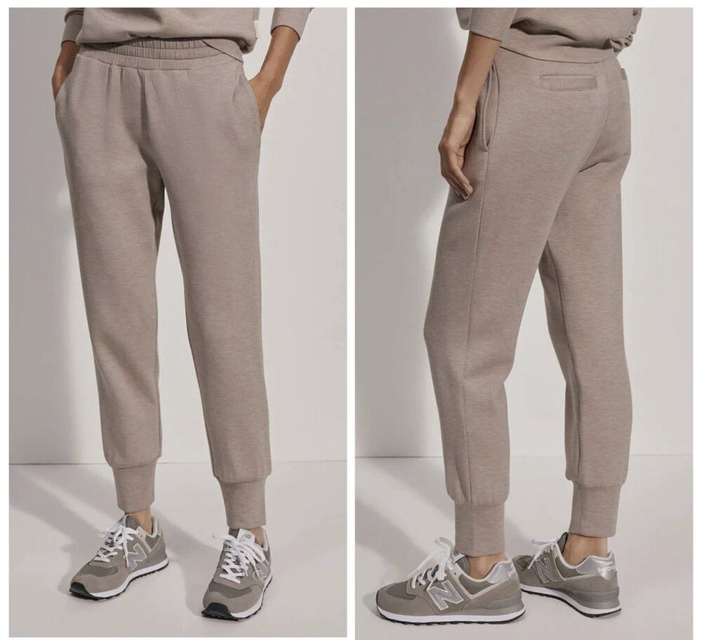 Varley The Slim Cuff Pant 27.5 Jogger Doublesoft Brown Taupe Women’s Size Medium